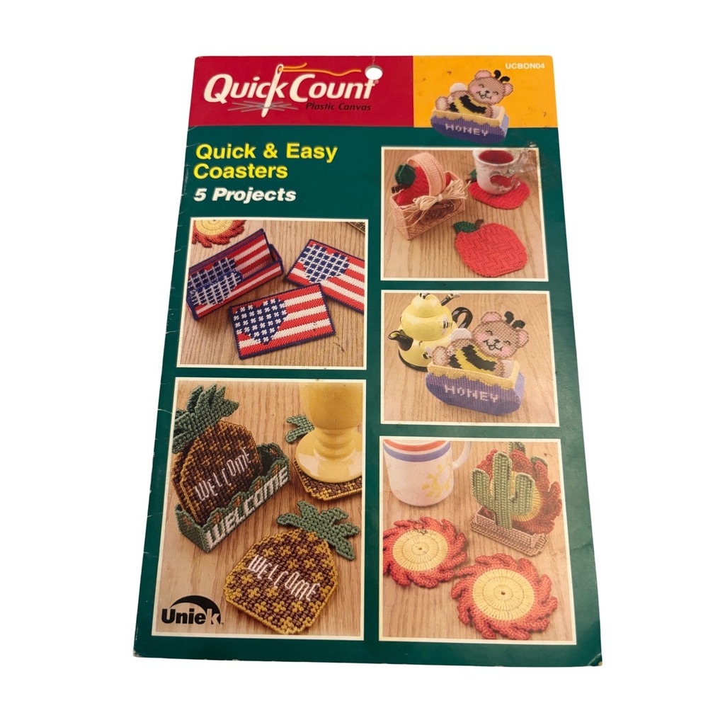 3 Quick Count Plastic Canvas Project Books Alpha Pockets Southwest Quick Easy - Picture 3 of 16
